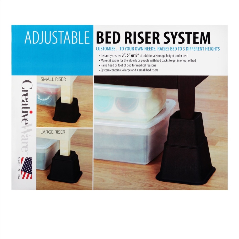 CreativeWare Adjustable Bed Riser System